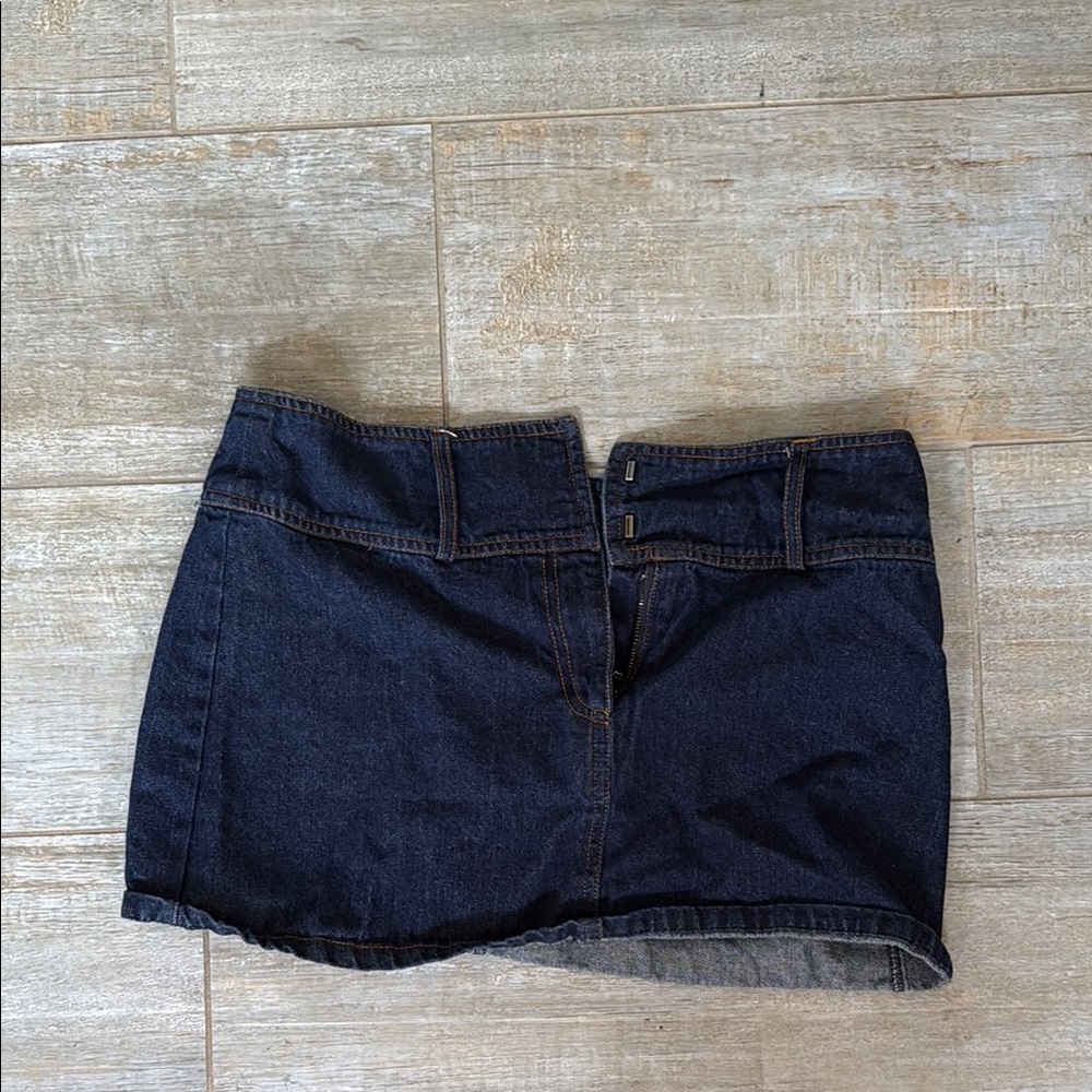 Denim Mini Skirt